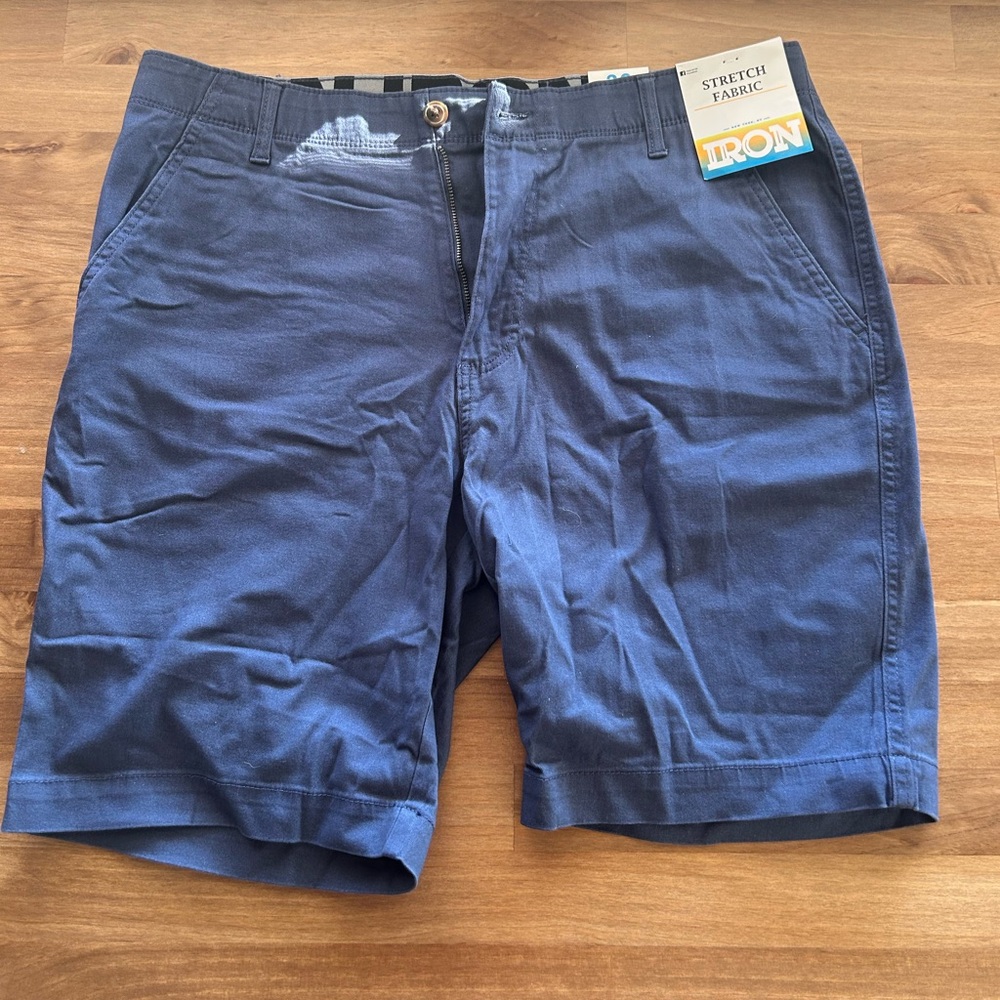 IRO Men's Navy Flat Front Shorts